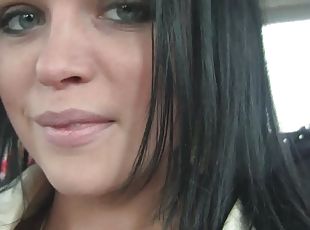 babes, pornstar, voiture, horny, solo, taquinerie