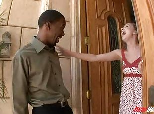 Sleazy white woman only likes black men with monster cocks