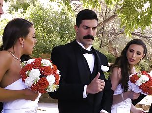 noiva, casamento, sexo-vestido