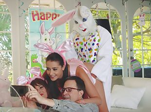 Easter erotic moments with Avi Love and a horny bunny