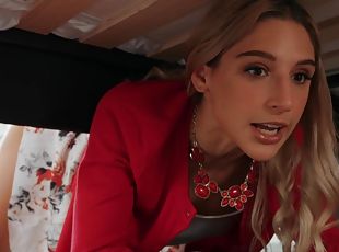 Thot Abella Danger gets stuck under a guy's bed and fucked in the asshole