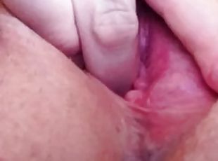 klitoris, amatör, dolgun-güzel-kadın, parmaklama