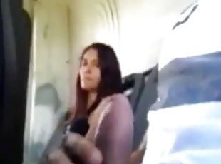 Suck stranger in bus