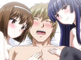 estudiante, sexo-en-grupo, locura, hentai