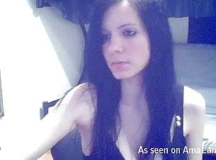 Homemade Video With A Very Horny Brunette Teen