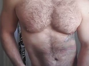 Muscular jock Havonaxxxx jerks off and cums with an incredible load for you, cum in slow motion