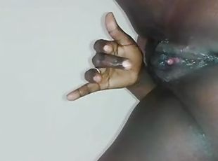 masturbation, fitta-pussy, amatör, mörkhyad, hemmagjord, svart, fingerknull, bitch, ensam