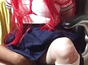 ????Tie up a cosplay mature woman with a rope???????????????sextoys hentai Japanese
