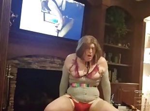 transvestit, amatør, anal, legetøj, hardcore, tøs, liderlig, undertøj, webcam, dildo