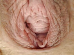 klitoris, extrémne, čúranie, pička, amatérske, kráska, vagína, priblíženie, rozširovanie