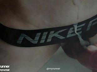 Extreme Nike Pro Boy Cumshot at Steam Room