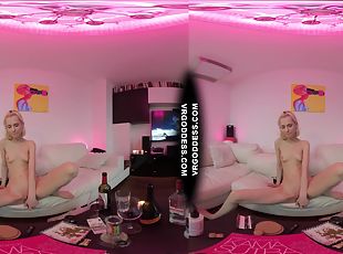 Synthwave Aesthetic Pink Teen Poppy Smoking Bong Sensual Teasing Pleasing Herself Real Female Orgasm