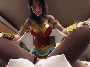 Hot Futa Wonder Woman fuck you  Female Taker POV