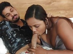 Bhabhi and big dick male having some fun time after husband went to job