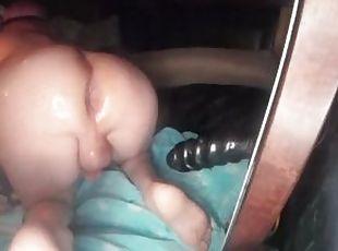 Gapping Round Sissy Ass Wrecking Wet Ass Pussy On Xxl Ribbed Dildo Tiffany Ciskiss