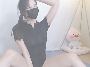 asiatique, masturbation, pisser, amateur, fellation, ejaculation-sur-le-corps, branlette, ejaculation-interne, webcam, coréen