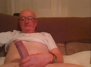 papa, énorme-bite, gay, webcam, grand-papa