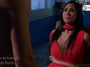 Melissa Paredes Red Cleave Gagged