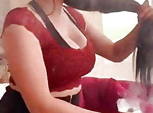 Lana rose showing big ass an cleavage 