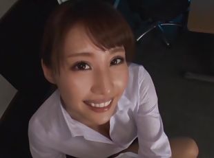 Beautiful Asian babe Ayami Shunka giving head