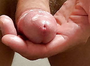Close-up masturbation and cum