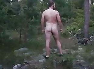 Naked in the forest 