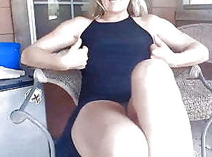 orgasme, chatte-pussy, maman, doigtage, blonde, coquine, bisexuels, humide
