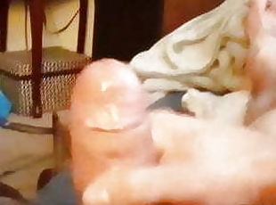 Playin with my dick and cumming 