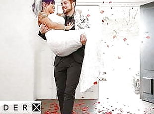 GenderX - TS Foxxy Butt Fucked On Her Wedding Night