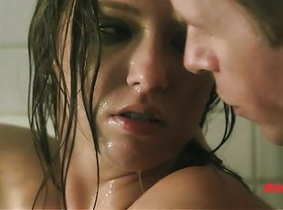 mandi, isteri, sayang, gambarvideo-porno-secara-eksplisit-dan-intens, pasangan, mandi-shower, liar