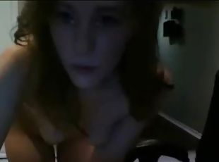 amatør, teenager, strippende, webcam