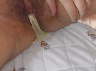 My cheating wife hide a broken condom full of cum from me inside her fertile pussy