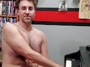 Masturbating & Nude Piano Playing