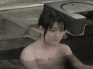 aasialainen, kylpy, japanilainen, kamera, tirkistely, nuori-18, ruskeaverikkö