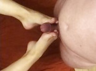 masturbācija-masturbation, amatieris, spermasizšāviens, pāris, pēdas, fetišs, pēdasdarbs
