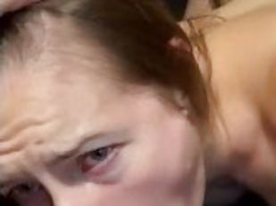 HannahxxxSwallows sucks hard to get all the cum out of this d*ck