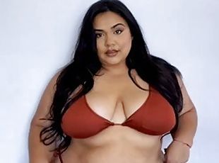 ציצי-גדול, שמן, נשים-בעל-גוף-גדולות, לבני-נשים, תחת-butt, ביקיני
