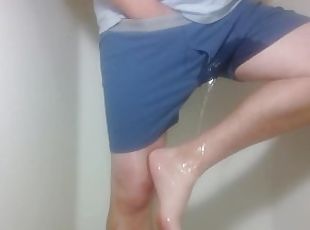 kąpiel, pissing, amatorskie, stopy, fetysz, prysznic, solo