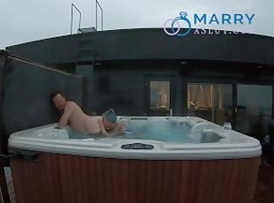 EATING MY HUSBANDS ASSHOLE FOR THE FIRST TIME IN THE HOT TUB