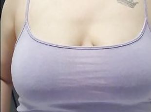 Watch me Oil my Boobs while I Massage them For You!