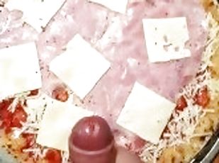 mastubasi, amatir, cumshot-keluarnya-sperma, handjob-seks-dengan-tangan-wanita-pada-penis-laki-laki, perancis, sperma, seorang-diri, pizza