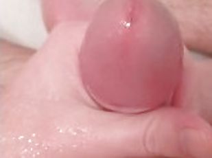 JERK OFF SOLO WHITE COCK in shower - Japanese wife isn't in the mood
