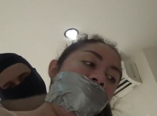 Latina In Leather Restrains Part 4+ Blowjob