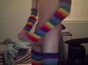 masturbación, gay, webcam, a-solas, gay-joven