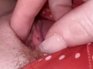 klitoris, mastürbasyon-masturbation, boşalma, amatör, dolgun-güzel-kadın, bakış-açısı, kadın-külotu, fetiş, tek-kişilik