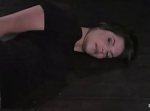 A great bondage video for a sexy brunette
