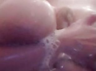 SOAPY SHOWER DILDO G CUP TIT FUCK