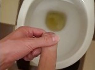 masturbation, pisser, amateur, énorme-bite, maison, branlette, toilette, solo, bite