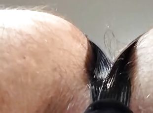 Extreme Closeup of Dripping Wet Asshole Wearing A Jock Strap - Vince_wt
