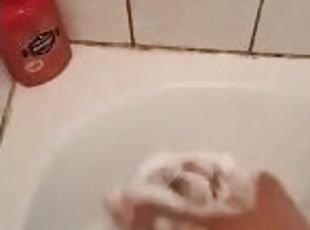 banyo-yapma, mastürbasyon-masturbation, amatör, duş, tek-kişilik